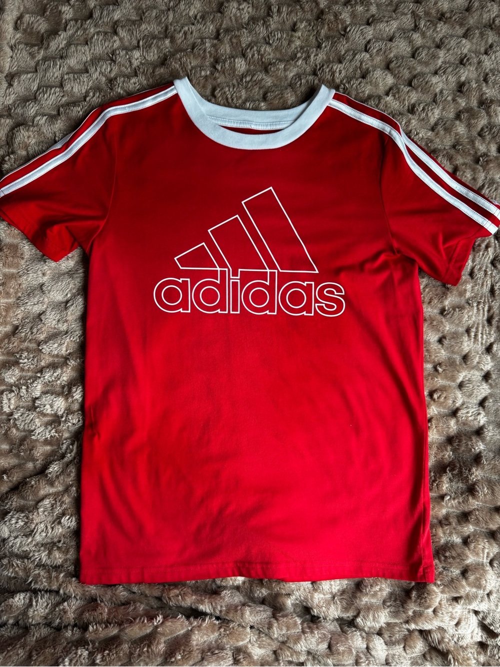 Adidas Women’s Red Logo Tee Size Large